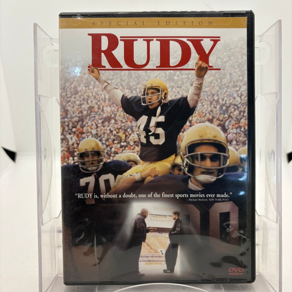 Rudy Special Edition DVD Sean Astin Notre Dame Football Movie Widescreen